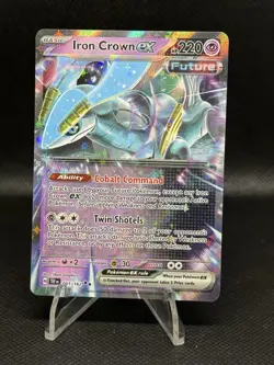 Pokemon Iron Crown ex 081/162 SV05 Temporal Forces Double Rare Holo 220 HP Engl… - Image 1