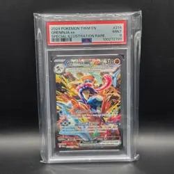 2024 Pokemon S&V Twilight Masquerade Greninja ex 214/167 PSA 9 MINT - Image 1