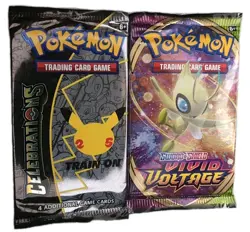 Pokemon TCG: Celebrations + Sword & Shield Vivid Voltage Booster Packs Lot - Image 1