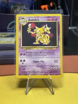 Pokemon Kadabra 32/102 Base Set Uncommon 1999 WOTC NM - Image 1