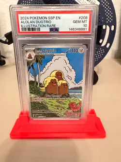 Alolan Dugtrio 208/191 Surging Sparks PSA 10 GEM MINT Illustration Pokemon TCG - Image 1