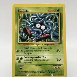 Pokemon Tangela 66/102 BS Base Set Unlimited LP/NM - Image 1