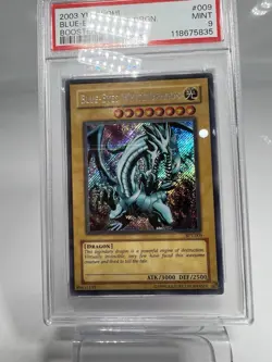 2002 Yu-Gi-Oh! Blue-Eyes White Dragon BPT Limited Edition Secret Rare PSA 9 - Image 3