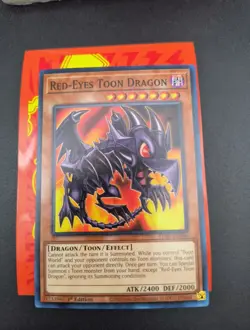 Red-Eyes Toon Dragon - LDS1-EN066 - Common 1st Ed Yugioh - - Image 2