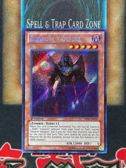 Yugioh Shadow Vampire SHSP-EN030 Secret Rare 1st Ed LP - Image 1