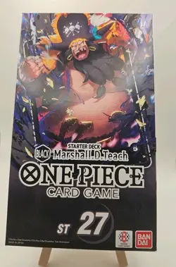 One Piece Black Marshall.D.Teach Starter Deck [ST27] - Image 1