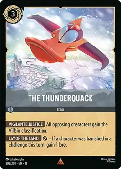DISNEY LORCANA TCG - Winterspell The Thunderquack Rare 202/204 Darkwing Duck - Image 1