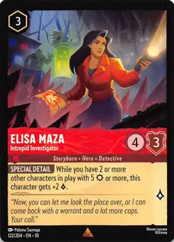 Elisa Maza Intrepid Investigator 122/204 Whispers in the Well Disney Lorcana - Image 1