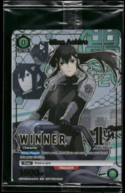 Mina Ashiro KJ8-1-041 WINNER - Union Arena TCG Promo SEALED - Image 1