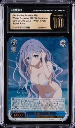 2025 WEISS SCHWARZ JPN DATE A LIVE VOL.3 GIRL BY THE SEASIDE MIO CGC 10 PRISTINE - Image 1