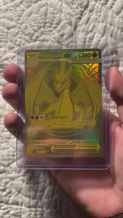 Mega Charizard Y EX Full Art Holo Pokemon TCG Card 294/217 NM Fresh out of pack - Image 2