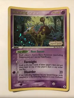 Girafarig 16/92 Legend Maker Holo Pokemon Stamped Card - Image 1