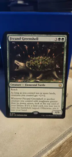Fecund Greenshell Magic the Gathering Bloomburrow Card 171 - Image 1