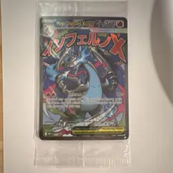 Pokemon Mega Charizard X EX Promo Me: Mega Evolution Holo Card 023 HP 360 Sealed - Image 1