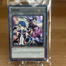 Yu-Gi-Oh! Blue Gal & Trickstar Band Sweet Guitar Token TKN5-EN031 Exclusive Card - Image 1