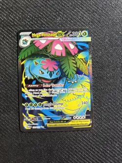 Pokemon TCG Mega-Venusaur-EX Evolutions Holo Full Art Ultra Rare Card 155/132 - Image 1
