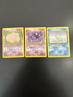 Neo Destiny Pokemon Card Lot LP Common and Uncommon 3 Cards LP - Image 1