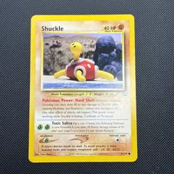 Shuckle 1st Edition 51/64 Pokemon Card Neo Revelation MP+ - Yuka Morii - Image 1