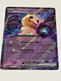 Pokemon Mimikyu EX Double Rare Holo Card 069/159 Sv09: Journey Together TCG - Image 3