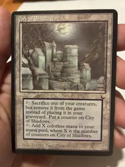 City of Shadows The Dark Magic The Gathering Card NM Condition Reserved List - Image 1