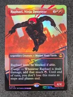 Raphael, Ninja Destroyer (Borderless) M Teenage Mutant Ninja Turtles 218 NM - Image 1