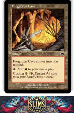 Magic the Gathering MTG Onslaught Forgotten Cave #317 Buy 2 Get 1 - Image 1