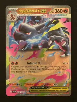 Pokemon TCG Phantasmal Flames 013/094 Mega Charizard X Ex - NM - Image 1
