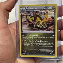 Haxorus 69/101 Black & White Plasma Blast Holo Pokemon Card Rare NM Nintendo - Image 1