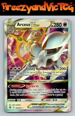 Arceus VSTAR 123/172 SWSH09: Brilliant Stars Pokemon - Image 1