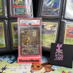 Pokemon TCG Scarlet and Violet Alakazam EX Full Art Sir 201/165 PSA 9 - Image 1