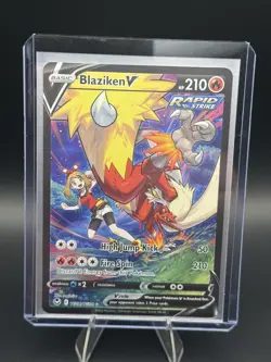 Pokemon Blaziken V TG14/TG30 Sword & Shield Silver Tempest Trainer Gallery NM - Image 1