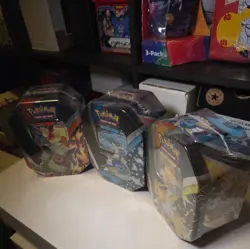 2021 Pokemon TCG - Eevee Evolutions Tin Set of 3 Factory Sealed - Image 3