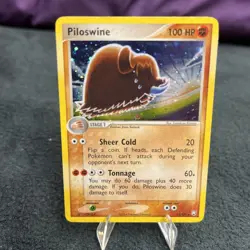 2004 Pokemon Piloswine 13/109 EX Team Rocket Returns Holo Rare 🔥 Centered/Clean - Image 1