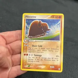 2004 Pokemon Piloswine 13/109 EX Team Rocket Returns Holo Rare 🔥 Centered/Clean - Image 3