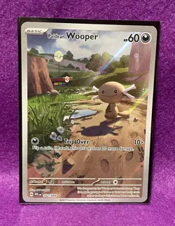 ⚡paldean Wooper ⚡102/094 Full Art Pokemon Phantasmal Flames Holo - Image 3