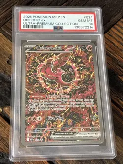 2025 POKEMON MEP EN-ME BLACK STAR PROMO #024 ORICORIO EX PSA 10 - Image 1