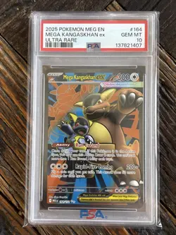 2025 POKEMON MEG EN-MEGA EVOLUTION ULTRA RARE #164 MEGA KANGASKHAN EX PSA 10 - Image 1
