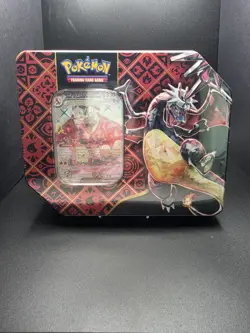 Pokemon Paldean Fates Shiny Charizard EX Tin Factory Sealed - Image 1
