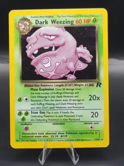 Pokemon Team Rocket Dark Weezing Holo Rare - Image 1