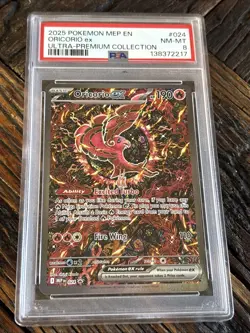 2025 POKEMON MEP PROMO ULTRA-PREMIUM COLLECTION #024 ORICORIO EX PSA 8 - Image 1