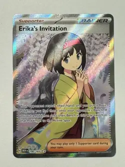 Pokemon TCG - Erika's Invitation - Scarlet & Violet 151 196/165 Full Art Trainer - Image 1