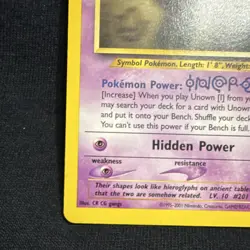 Pokemon TCG Unown [I] Neo Discovery 68/75 Uncommon 2001 NM - Image 5