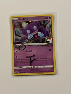 SWIRL 1x 070/196 Cosmos Star Holo Sableye Pokemon Prize Pack NM FAST SHIP F - Image 1