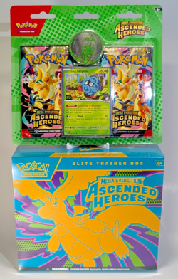 Pokemon TCG Lot of 3 - Ascended Heroes ETB & Erika Blister Collection - Sealed! - Image 1