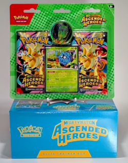Pokemon TCG Lot of 3 - Ascended Heroes ETB & Erika Blister Collection - Sealed! - Image 2