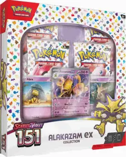 Pokemon Scarlet and Violet 151 Alakazam ex Collection Box TCG SHIPS TODAY - Image 1
