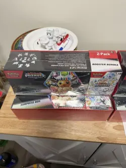 (3) Pokemon Sam's Club Prismatic Evolutions Surprise Box + Booster Bundle Lot - Image 2