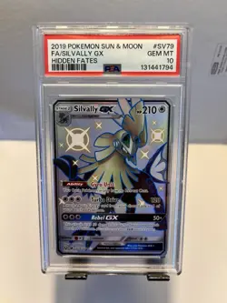 Pokemon Silvally GX PSA 10 #SV79/SV94 (Hidden Fates) Shiny Holo Rare - Image 1