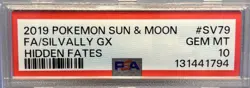 Pokemon Silvally GX PSA 10 #SV79/SV94 (Hidden Fates) Shiny Holo Rare - Image 2