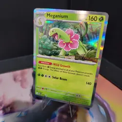 Meganium Mega Evolution Prerelease Stamped Promos, Pokemon MEP 001 NM Pre Releas - Image 2